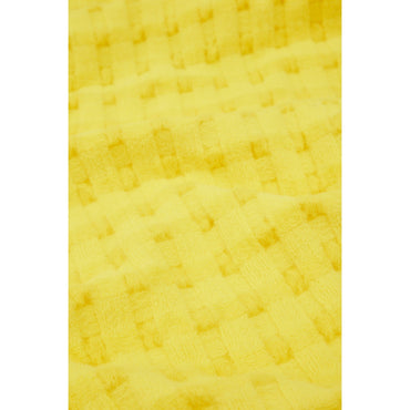 Women Fabric Long Scarf - Yellow