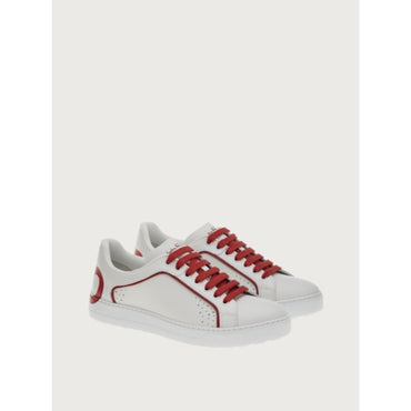 Gancini Sneaker - White/Ferragamo Red