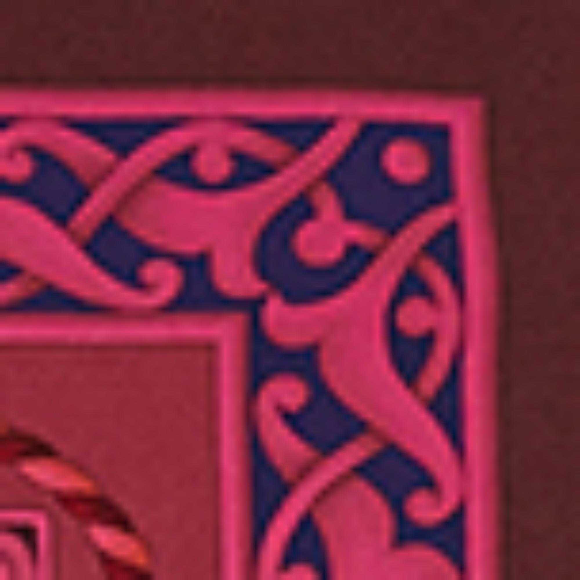 Poppy Print Silk Foulard in 100% Silk - Hot Pink