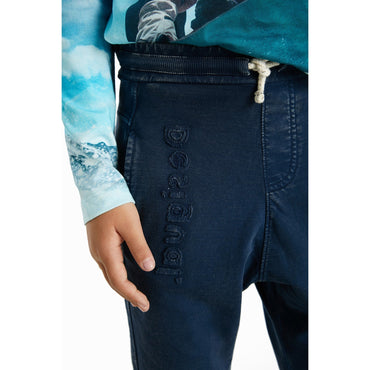 Boy Knit Long Trousers - Blue