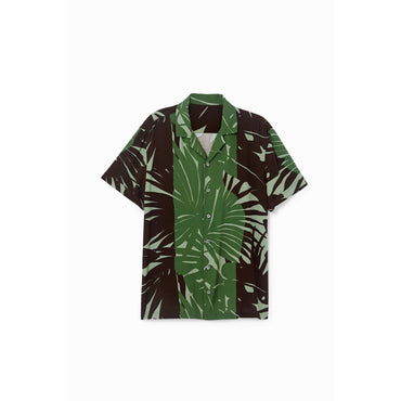 Men Woven Shirt Short Sleeve - Green
