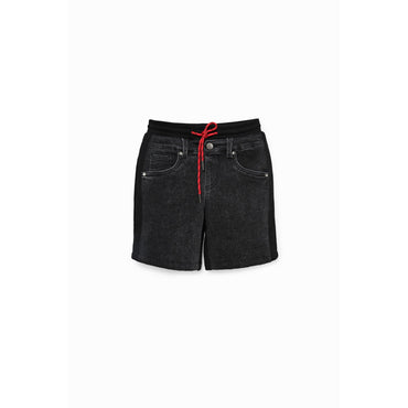 Boy Denim Denim Short Trousers - Black