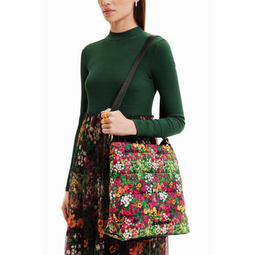 Women Fabric Shoulder Bag - Green