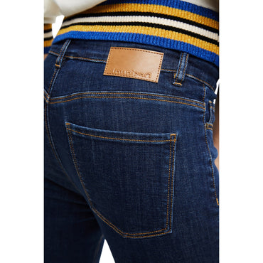 Women Denim Denim Long Trouser - Blue