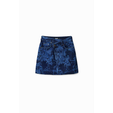 Women Denim Skirt Short - Blue