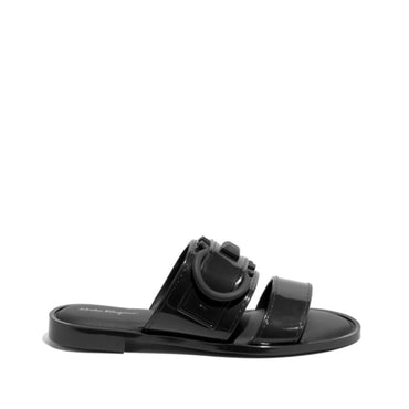 Gancini Slide in PVC - Black