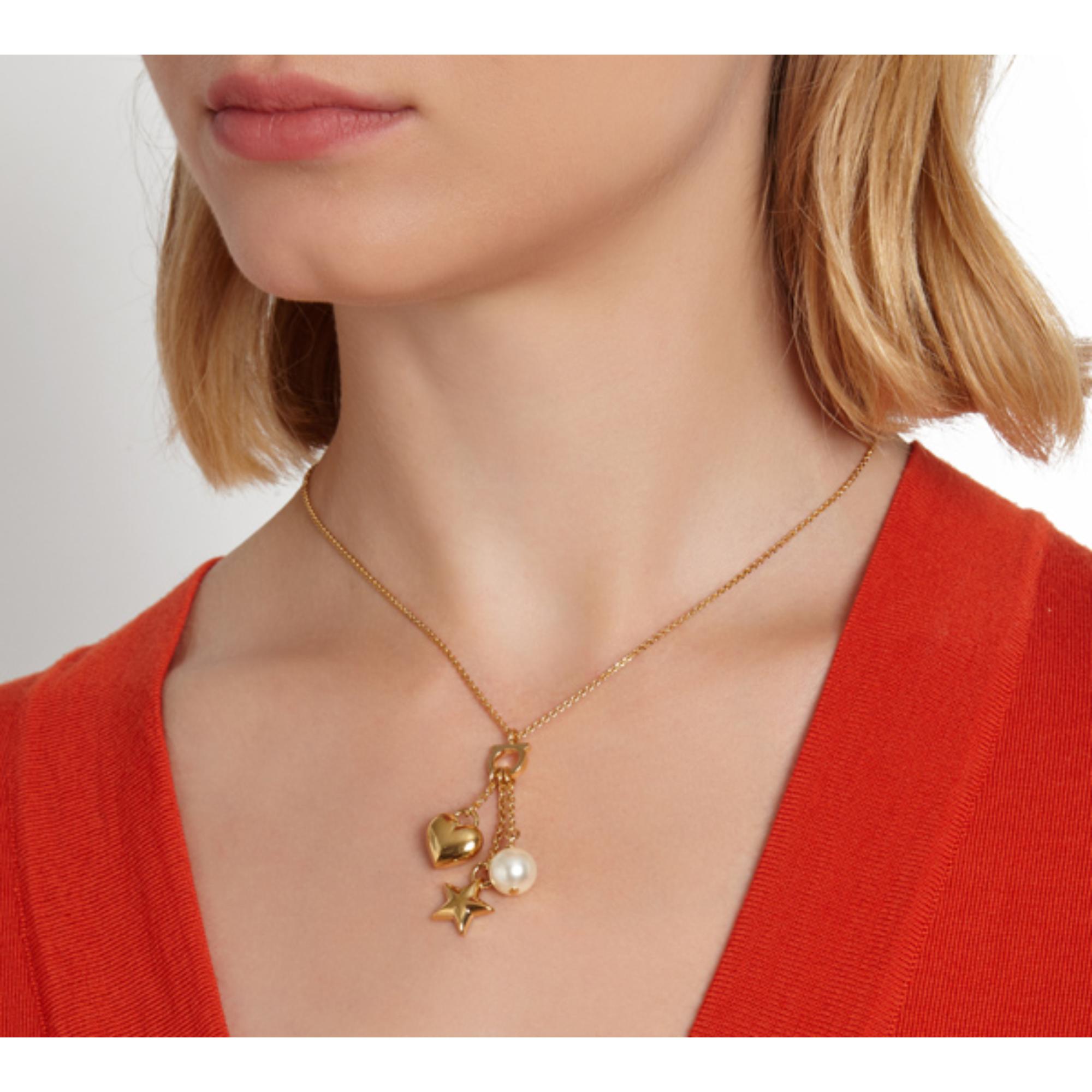Gancini Charm Necklace - Gold