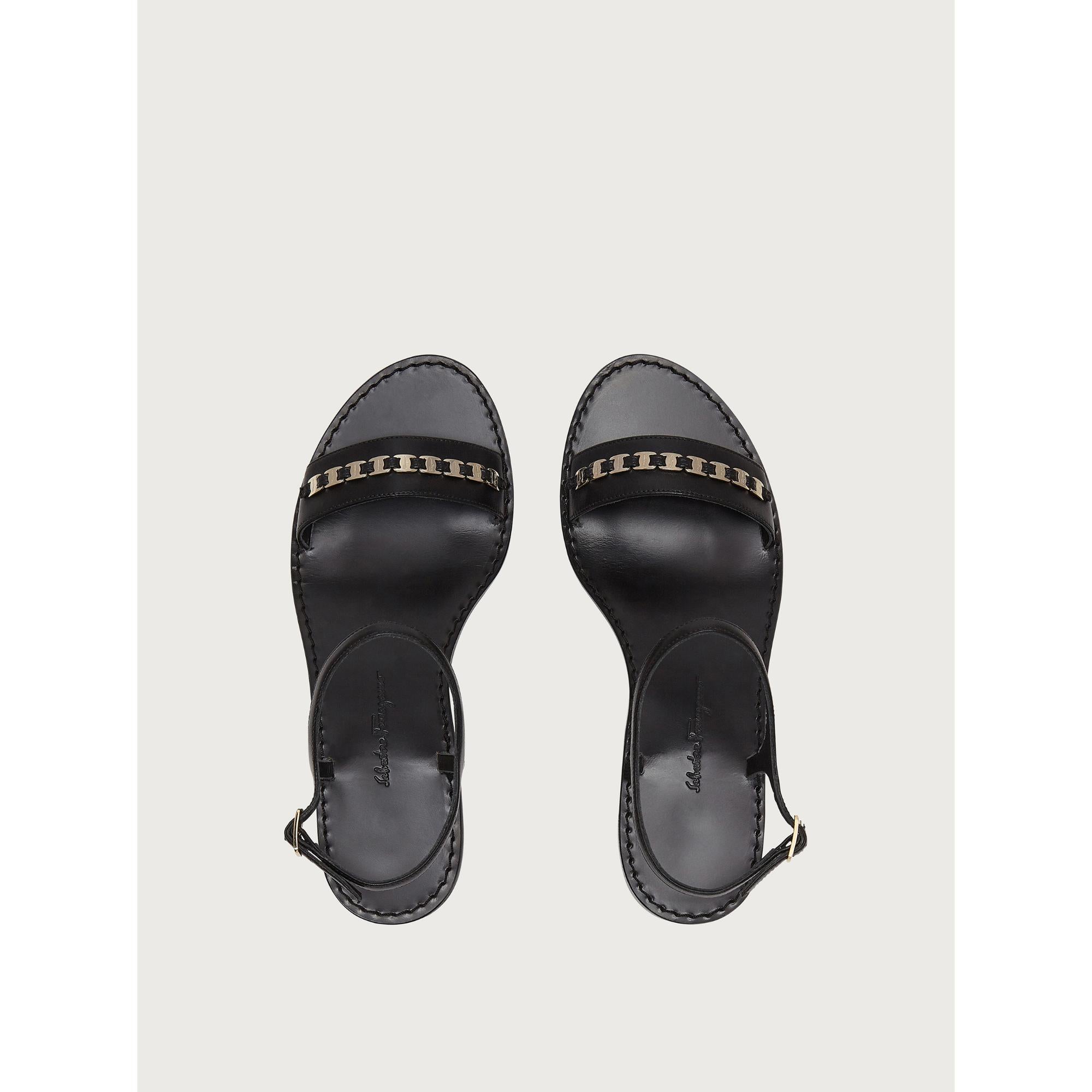 Vara Chain Sandal - Black