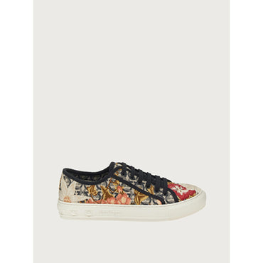 Gancini Sneaker in Fabric - Multicolor