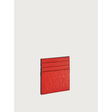 Gancini Credit Card Holder - Candy Apple Red