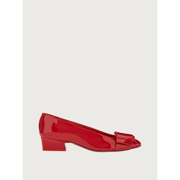Gancini Pump Shoes - Lipstick Red