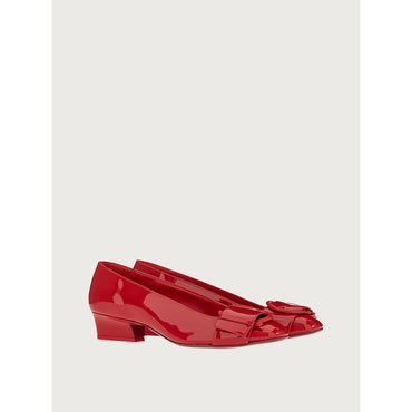 Gancini Pump Shoes - Lipstick Red